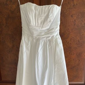 Short white formal dress